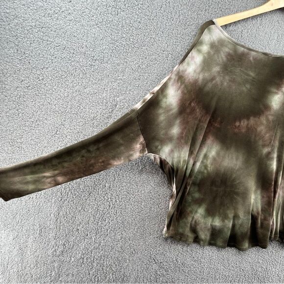 Lavender Field Tie Dye Knot Top Boho Womens Large - Picture 4 of 10